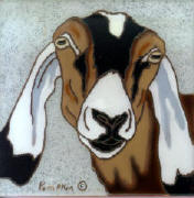 Nubian Goat Tile - W19